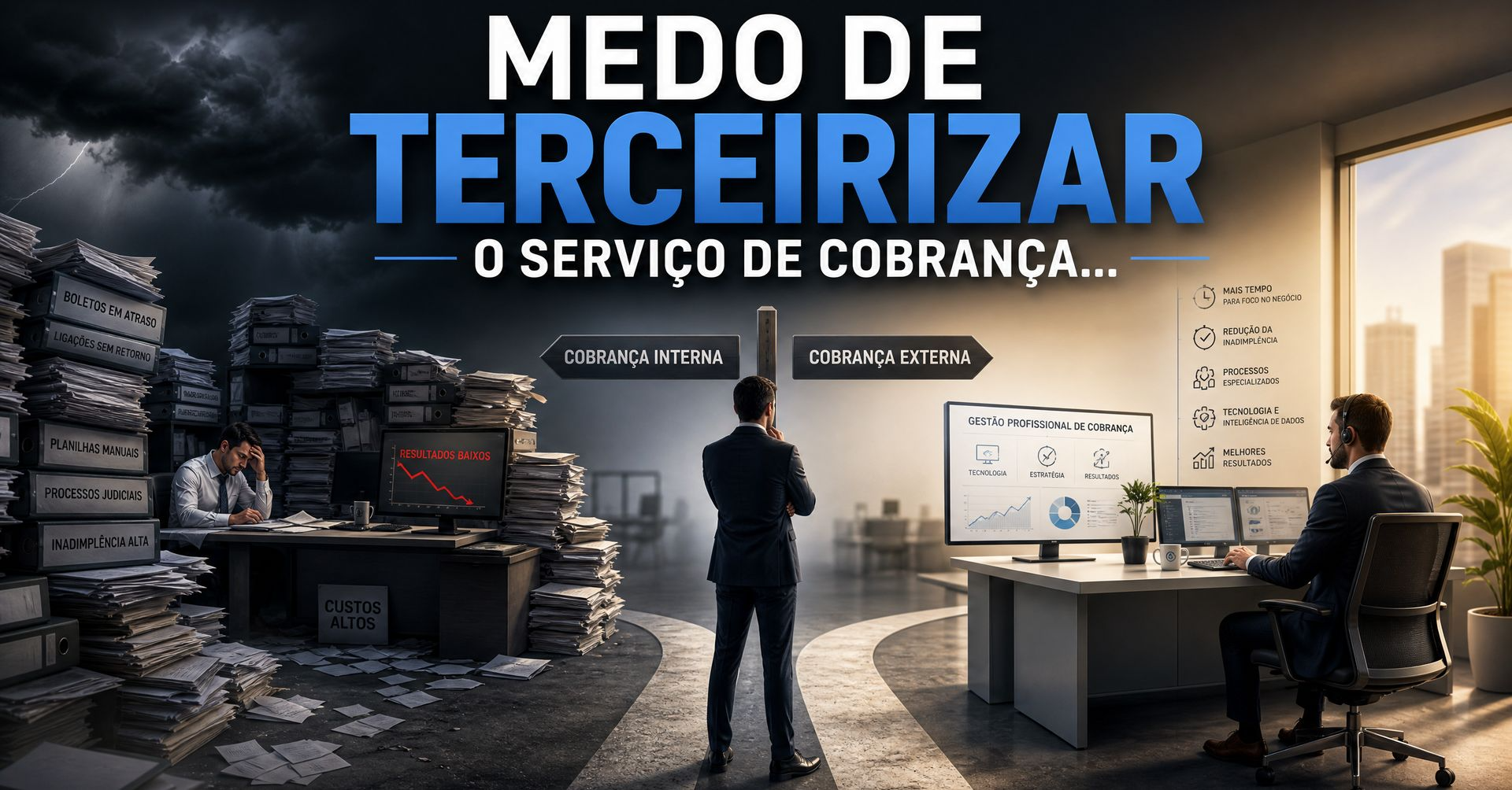 Medo de terceirizar o serviço de cobrança